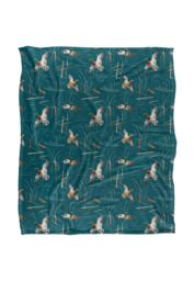 JQ Licensing Bs-Jp Waterfowl Marsh Ducks Hunting Pattern Silky Touch Super Soft Throw Blanket 152 X 127 cm in White - thumbnail 1