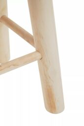 Orsina Durable White Cotton Rope Stool, Stylish Kitchen Stool For Bedroom, Versatile Design Bar Stool For Guests - thumbnail 5