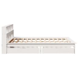 Berkfield Home Bookcase Bed without Mattress White 140x200 cm Solid Wood Pine - thumbnail 5