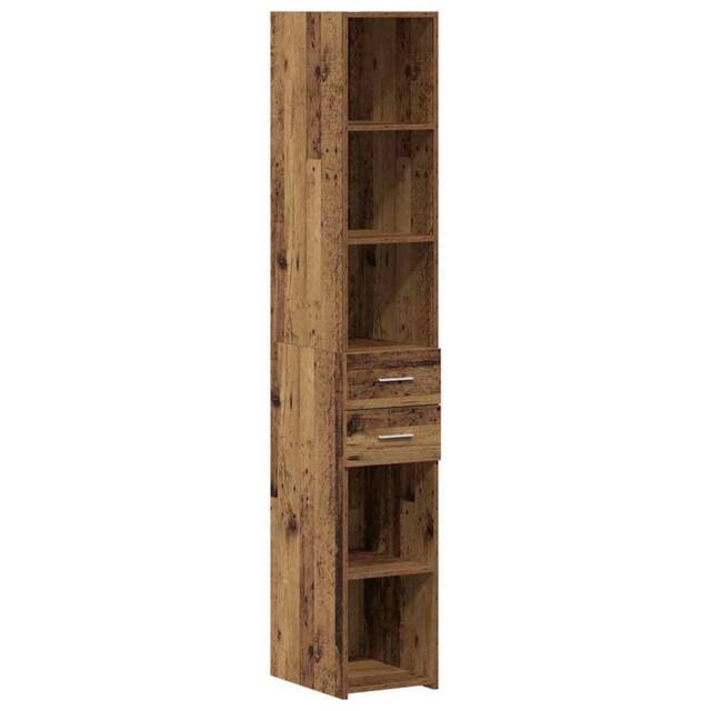 Berkfield Home Highboard Old Wood 30x42, 5x185 cm Engineered Wood in Brown - image 1