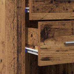 Berkfield Home Highboard Old Wood 30x42, 5x185 cm Engineered Wood in Brown - thumbnail 9