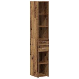 Berkfield Home Highboard Old Wood 30x42, 5x185 cm Engineered Wood in Brown - thumbnail 1