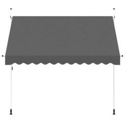 Berkfield Home Manual Retractable Awning 300 cm Anthracite in Dark Grey