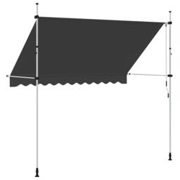Berkfield Home Manual Retractable Awning 300 cm Anthracite in Dark Grey - thumbnail 5