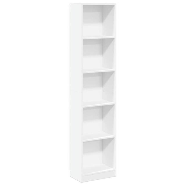 Berkfield Home Bookcase White 40x24x176 cm Engineered Wood - Size: 40 x 24 x 176 cm - image 1