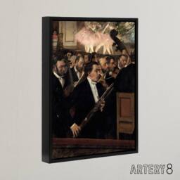 "Artery8 The Orchestra at the Opera Edgar Degas Vintage Framed Canvas Wall Art - Size: W12"" x H16""" - thumbnail 2