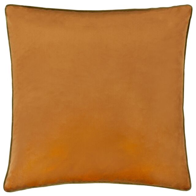 Furn Meridian Velvet Piped Cushion in Tan - Size: 55 cm x 55 cm - image 1