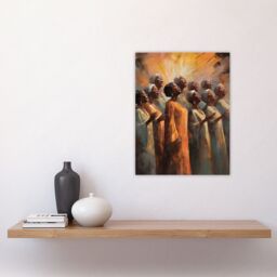 "Artery8 African Country Gospel Choir Music Artwork Unframed Wall Art Print Poster Home Decor Premium - Size: W12"" x H16""" - thumbnail 4