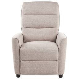 Wyld and Coco Heritage Home Manual Recliner Chair Beige Fabric Retro Armchair - thumbnail 5