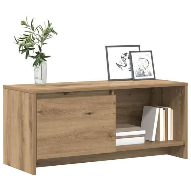 Berkfield Home TV Stand Artisan oak Engineered Wood - image 1