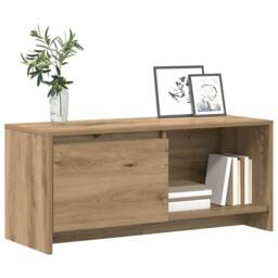 Berkfield Home TV Stand Artisan oak Engineered Wood - thumbnail 1