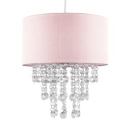 Jesmond Pink Ceiling Pendant Droplets Shade