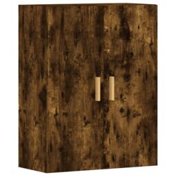 Berkfield Home Wall Mounted Cabinets 2 pcs Smoked Oak Engineered Wood in Brown - thumbnail 6