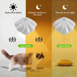 INMTFEI White Rechargeable Motion Sensor Wall Light Dimmable Shell Lamp - thumbnail 3