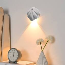 INMTFEI White Rechargeable Motion Sensor Wall Light Dimmable Shell Lamp - thumbnail 4