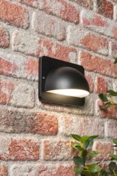 BHS Lighting Jude Outdoor Wall Light in Black - thumbnail 4