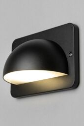 BHS Lighting Jude Outdoor Wall Light in Black - thumbnail 1