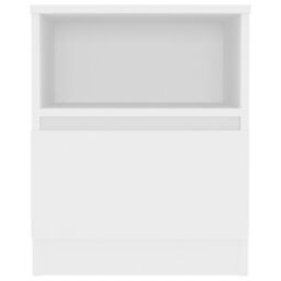 Berkfield Home Bed Cabinets 2 pcs White 40x40x50 cm Engineered Wood - Size: 40 x 40 x 50 cm - thumbnail 4