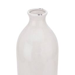 Wyld Haus Sagebloom White Crackle Glazed Ceramic Bottle Vase - thumbnail 4