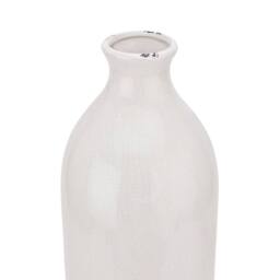 Wyld Haus Sagebloom White Crackle Glazed Ceramic Bottle Vase - thumbnail 3