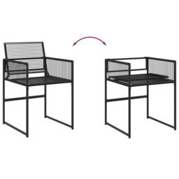 Berkfield Home Beautiful 13 Piece Garden Dining Set Black Poly Rattan - thumbnail 6