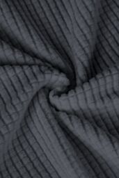Neel Blue Crushed Velvet Cushion Covers, Set of 2, 45cm x45cm in Dark Grey - Size: 45 cm x45 cm - thumbnail 2
