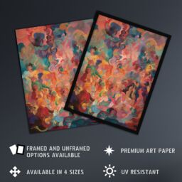 "Artery8 The Hedonism Rainbow By Susan Dumont Flowing Abstract Pastels Large Wall Art Poster Print Thick Paper 18X24 Inch - Size: W18"" x H24""" - thumbnail 2
