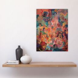 "Artery8 The Hedonism Rainbow By Susan Dumont Flowing Abstract Pastels Large Wall Art Poster Print Thick Paper 18X24 Inch - Size: W18"" x H24""" - thumbnail 4