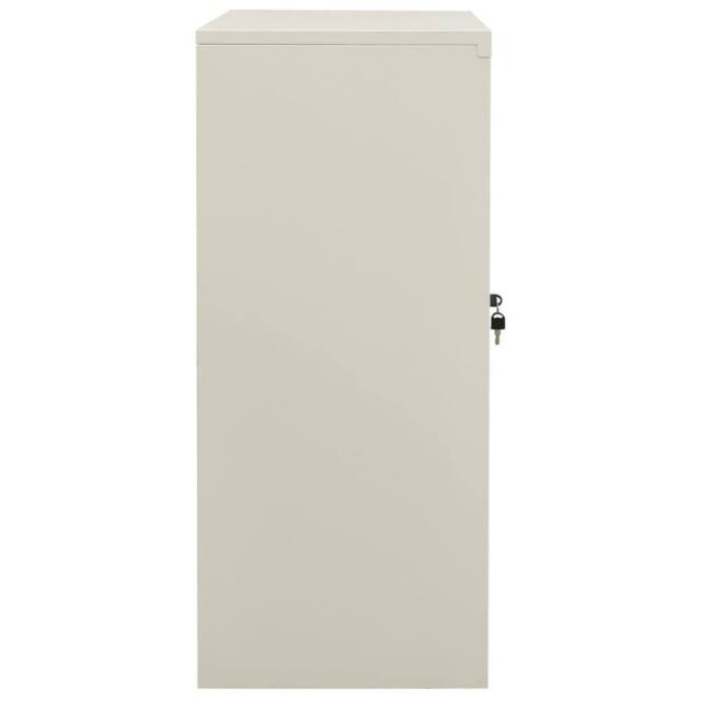 Berkfield Home Office Cabinet Light Grey 90x40x90 cm Steel - Size: 90 x 40 x 90 cm - image 1