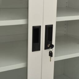 Berkfield Home Office Cabinet Light Grey 90x40x90 cm Steel - Size: 90 x 40 x 90 cm - thumbnail 6