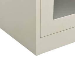 Berkfield Home Office Cabinet Light Grey 90x40x90 cm Steel - Size: 90 x 40 x 90 cm - thumbnail 7