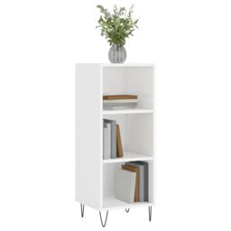Berkfield Home Sideboard High Gloss White 34.5x32.5x90 cm Engineered Wood - thumbnail 3