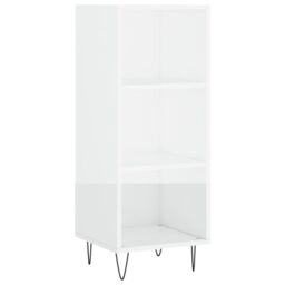 Berkfield Home Sideboard High Gloss White 34.5x32.5x90 cm Engineered Wood - thumbnail 2