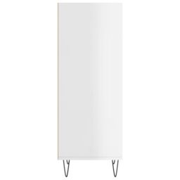Berkfield Home Sideboard High Gloss White 34.5x32.5x90 cm Engineered Wood - thumbnail 5
