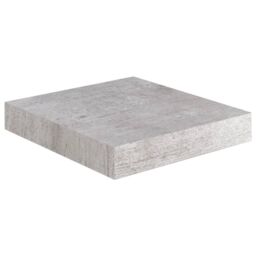 Berkfield Home Floating Wall Shelves 4 pcs Concrete Grey 23x23.5x3.8 cm MDF - thumbnail 4