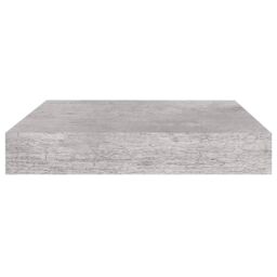 Berkfield Home Floating Wall Shelves 4 pcs Concrete Grey 23x23.5x3.8 cm MDF - thumbnail 5