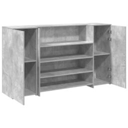 Berkfield Home Reception Desk Concrete Grey 180x50x103.5 cm Engineered Wood - thumbnail 6