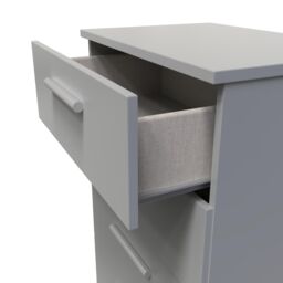 Ready Assembled 2 U Trent 4 Drawer Midi Chest (Ready Assembled) in Dark Grey - Size: Medium - thumbnail 5