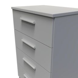 Ready Assembled 2 U Trent 4 Drawer Midi Chest (Ready Assembled) in Dark Grey - Size: Medium - thumbnail 4