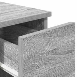 Berkfield Home Durable Bedside Cabinet with Drawer Grey Sonoma 20x36x60 cm - Size: 20 x 36 x 60 cm - thumbnail 8