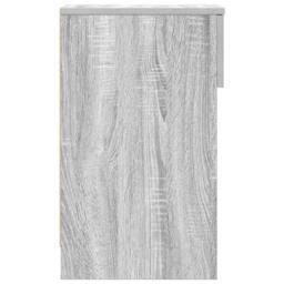 Berkfield Home Durable Bedside Cabinet with Drawer Grey Sonoma 20x36x60 cm - Size: 20 x 36 x 60 cm - thumbnail 6