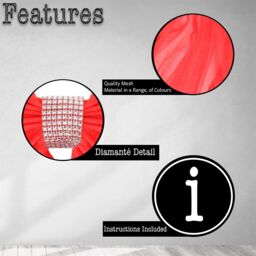 Shatchi Christmas Door Bow - 7.5m Diamante Giant Bow Door Cover - Front Door Decorations for Xmas Wedding, Baby Shower Outside Home Decor in Red - thumbnail 4