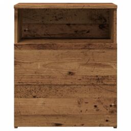 Berkfield Home Bedside Cabinet Old Wood 50x32x60cm Engineered Wood in Brown - Size: 50 x 32 x 60 cm - thumbnail 5