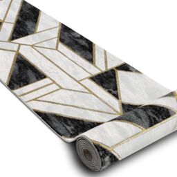 RugsX Exclusive Emerald Runner in Black - Size: 80 cm x 200 cm - thumbnail 3