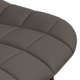 More4Homes Arlo Walnut Table Top W Walnut Legs + Nova Faux Leather Dining Chair Set Of 4 in Grey - thumbnail 6