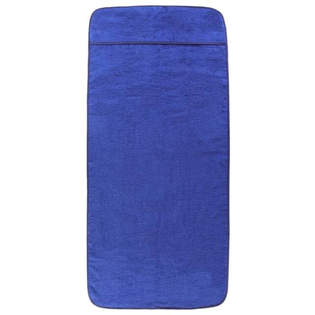 Berkfield Home Soft Beach Towels 2 pcs Royal Blue 75x200 cm Fabric 400 GSM - image 1