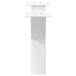 Berkfield Home Coffee Table Legs X-Shaped 2 pcs White 60x(30-31) cm Steel - thumbnail 6