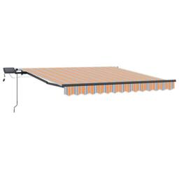 Berkfield Home Manual Retractable Awning with LED Multicolour Stripe 350x250 cm - thumbnail 1