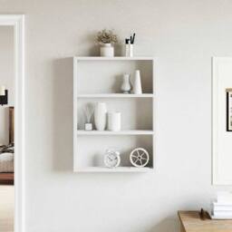 Berkfield Home Wall Shelf White 43x9x60 cm Engineered Wood - Size: 43 x 9 x 60 cm - thumbnail 3