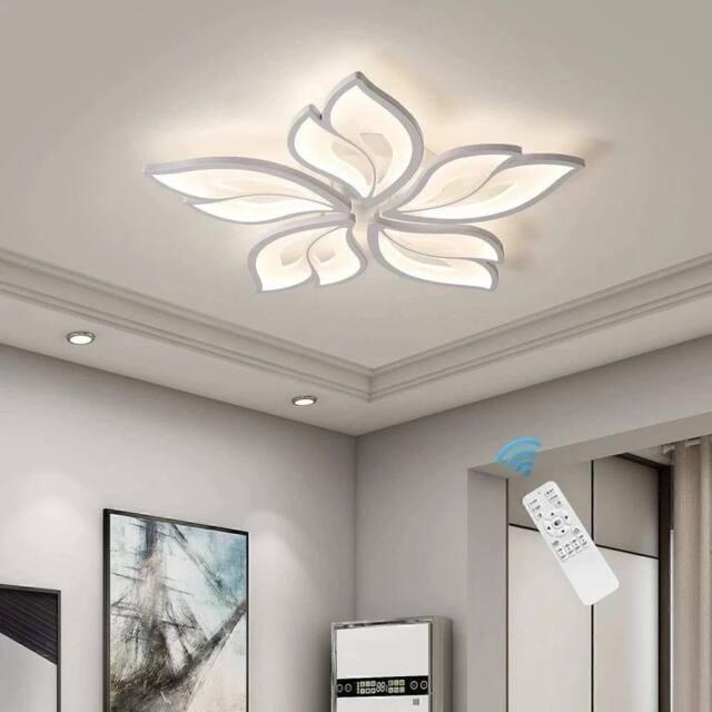 EONLION LED Ceiling Light Modern 5-Head Chandelier in White - image 1